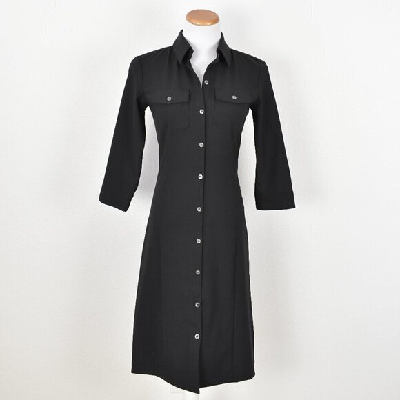 Club Monaco Dresses & Skirts - Club Monaco Wool Button Front Sheath Shirt Dress - 0